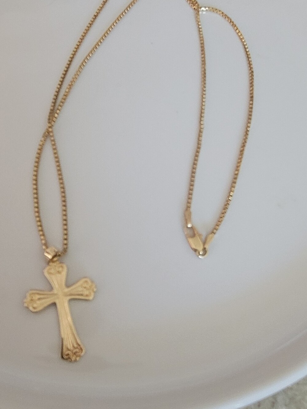 14k Gold Cross Pendant Necklace - Women's Jewelry